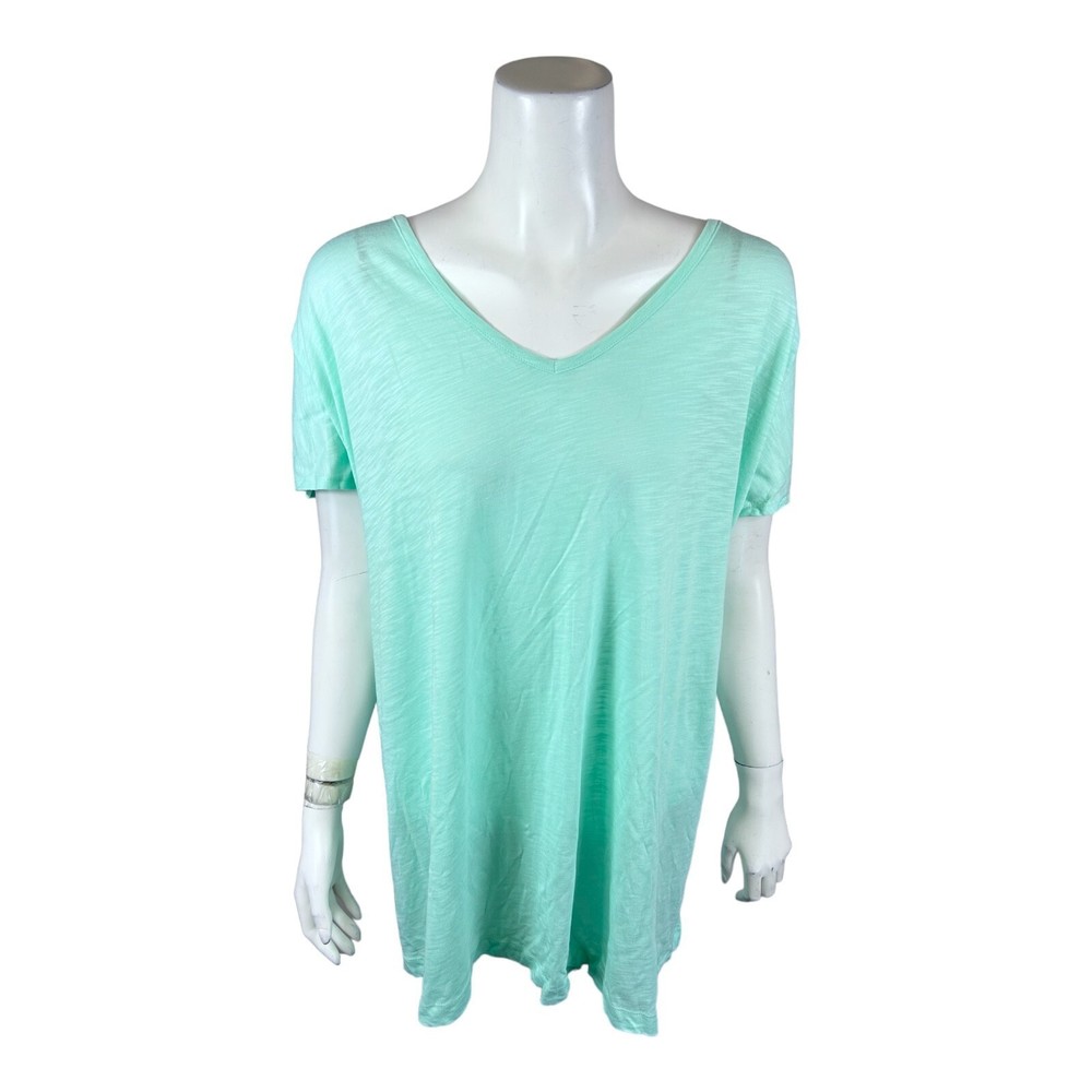 Studio Park x Kerstin Lindquist Every Day Is Vaca Top Beachglass 4X Plus Size